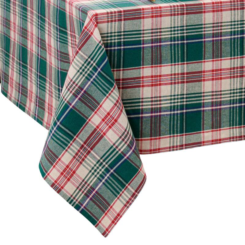 Holiday Fireside Plaid Tablecloth