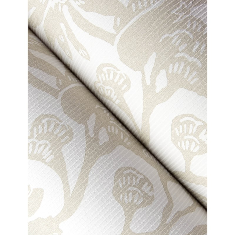 A-Street Prints Jacaranda Taupe Tropical Trail Wallpaper
