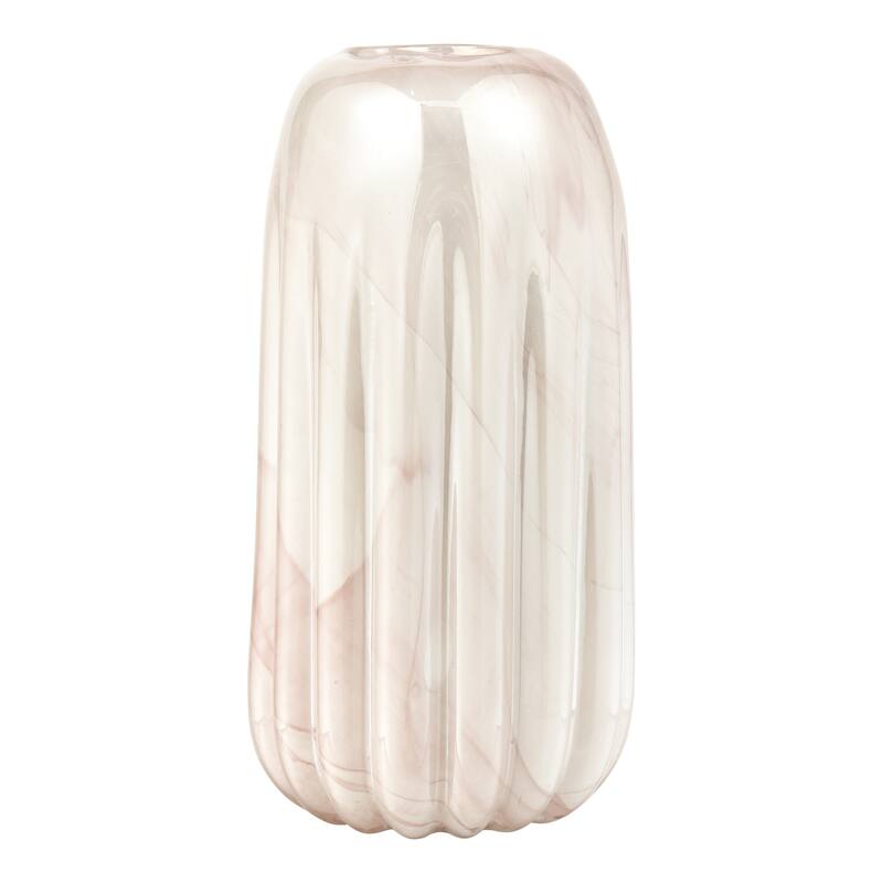 Elk Home Amplitude Marbled Pink Glass 6 Inch Wide Vase