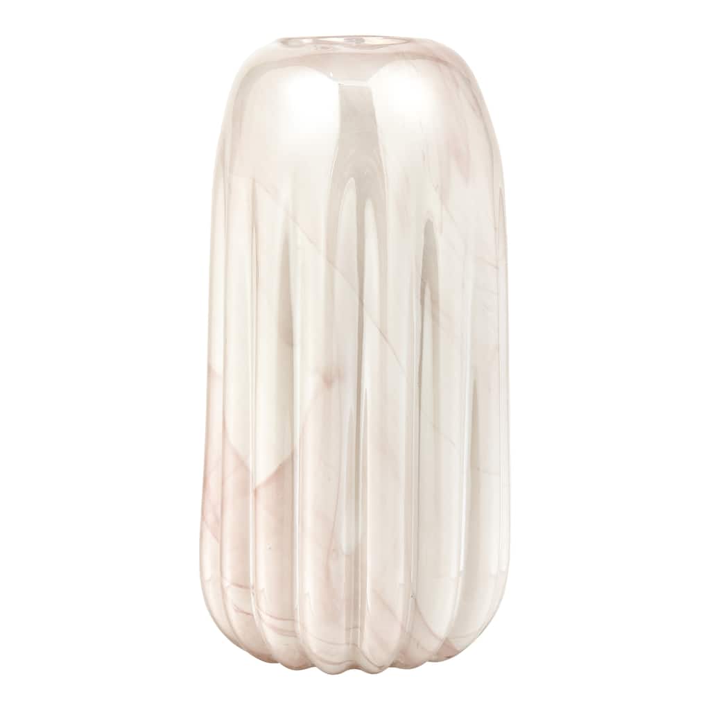 Elk Home Amplitude Marbled Pink Glass 6 Inch Wide Vase
