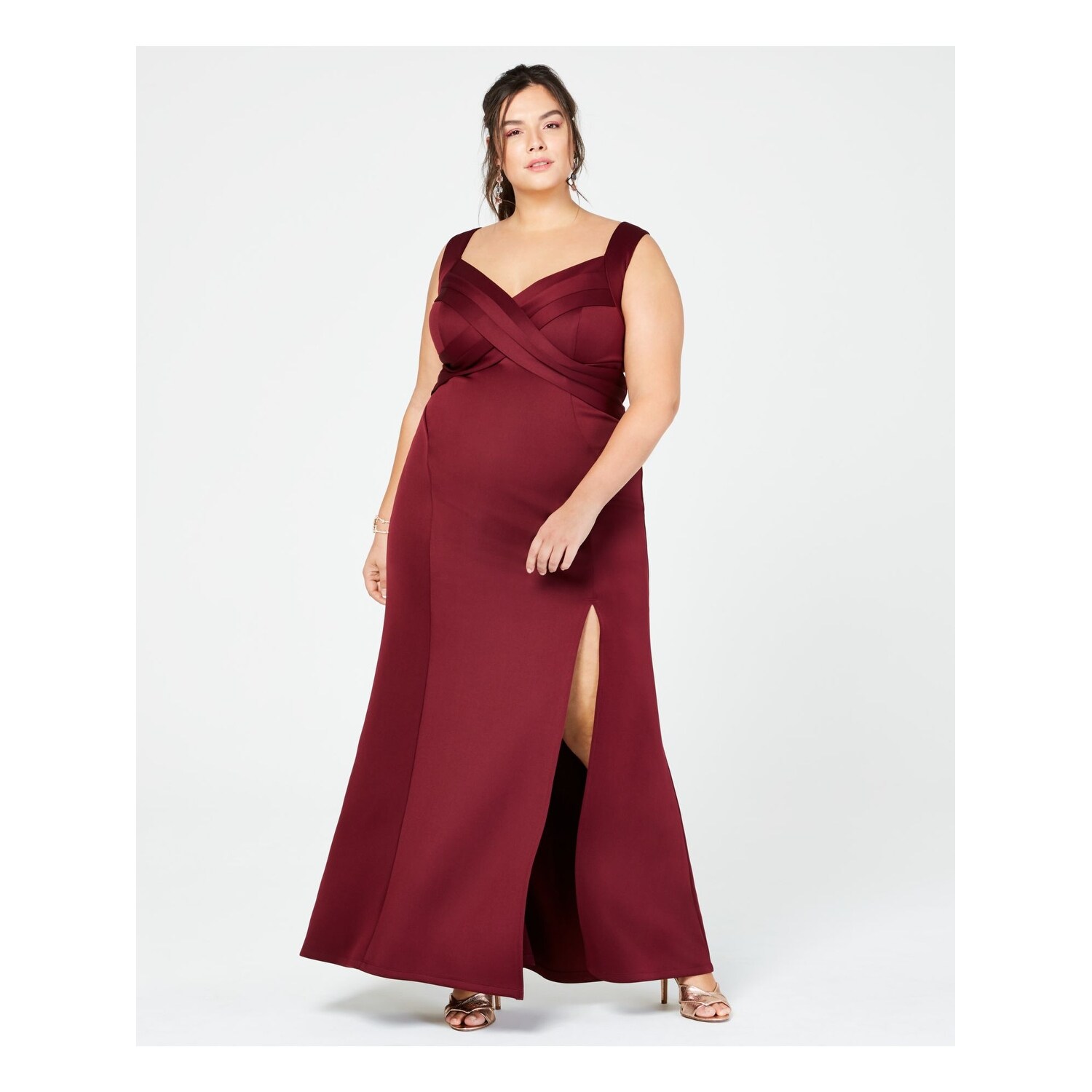 emerald sundae burgundy dress