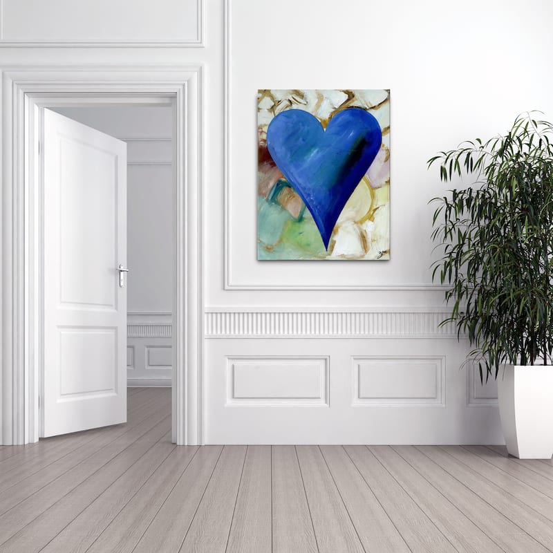 'Ernesto' Heartwork Wrapped Canvas Wall Art