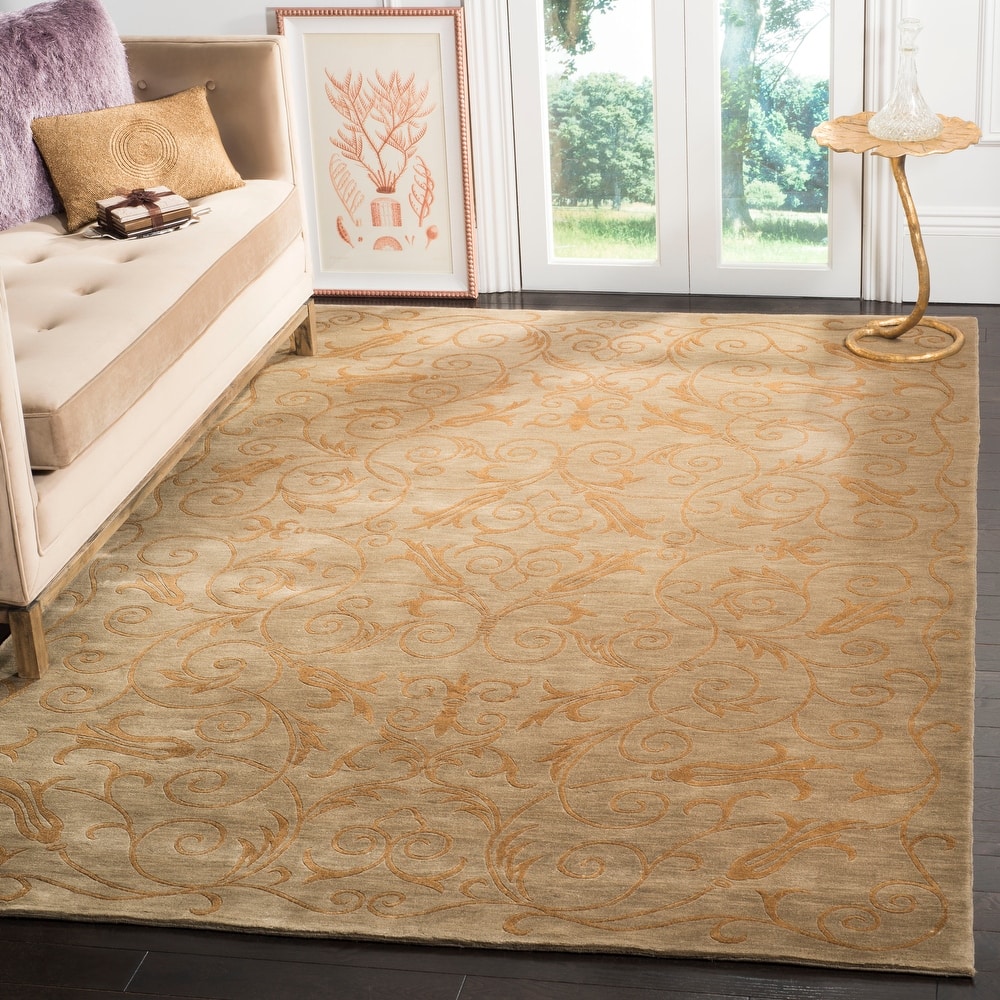SAFAVIEH Couture Hand-knotted Tibetan Lilit Modern Wool Rug