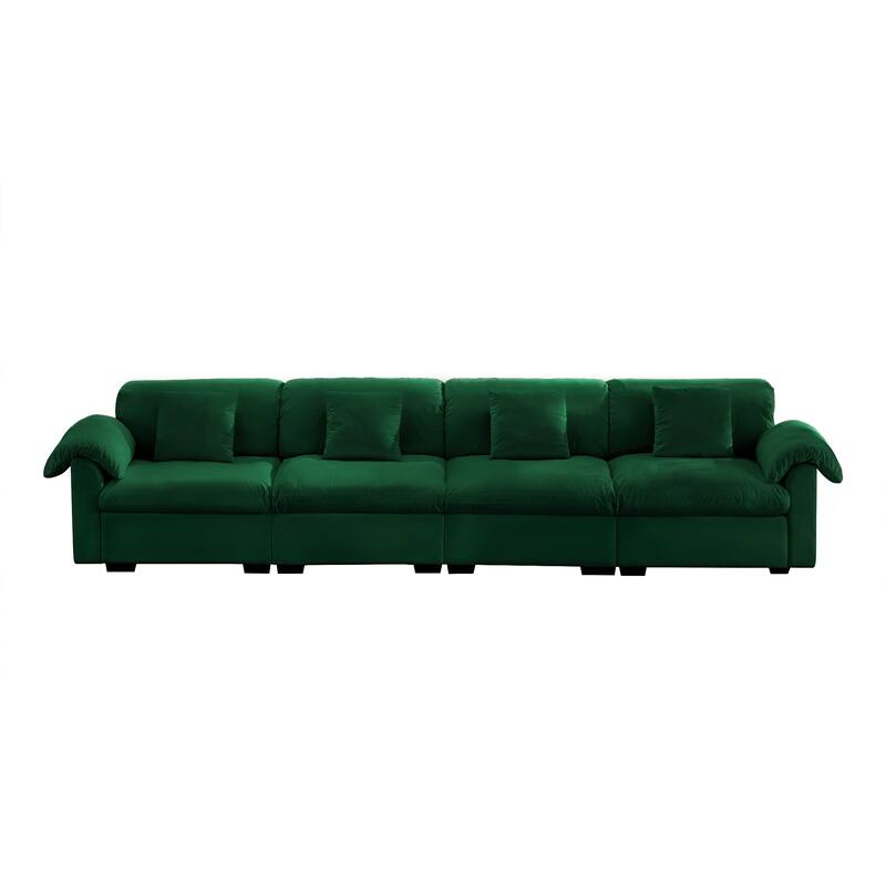 Large Deep Seat Modular Sofa with Storage Seats