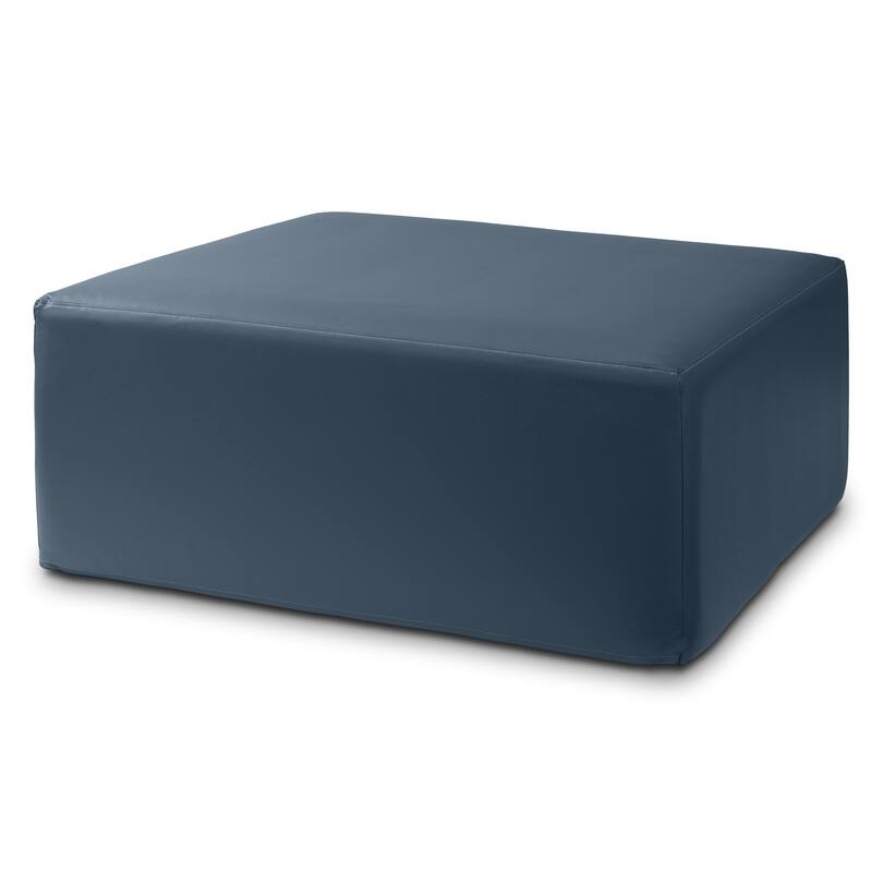 Jaxx Fairlie Couch Ottoman - Oversized Square Foam Coffee Table Ottoman