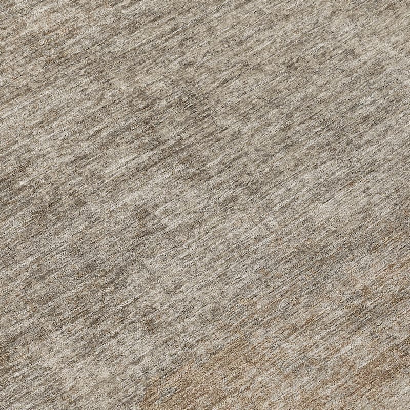 Machine Washable Indoor/Outdoor Border Ombre Chantille Rug