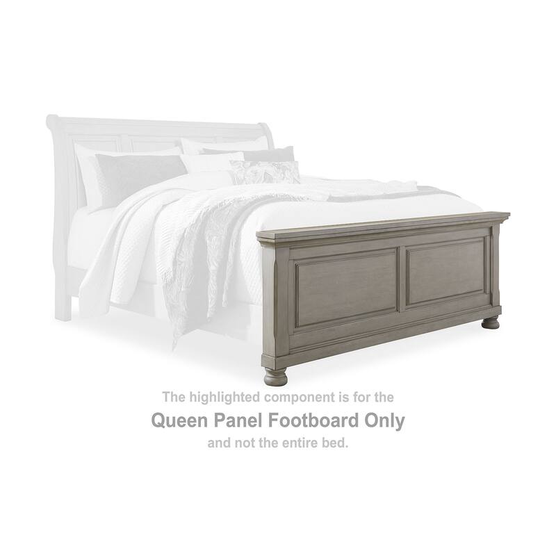Signature Design by Ashley Lettner Light Gray Sleigh Bed