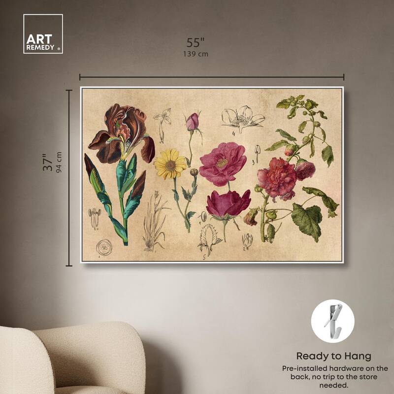Blossoming Florals Canvas by Art Remedy