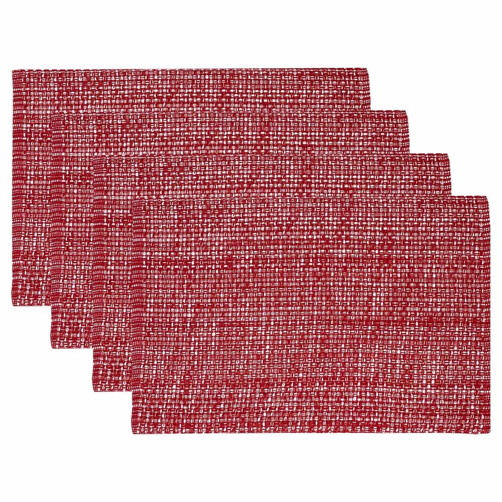 Sweet Home Collection Two Tone Cotton Woven 13x19 Placemats