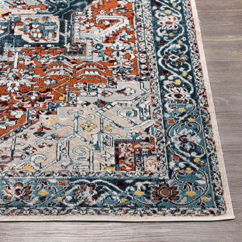 Livabliss Lavadora Traditional Washable Area Rug