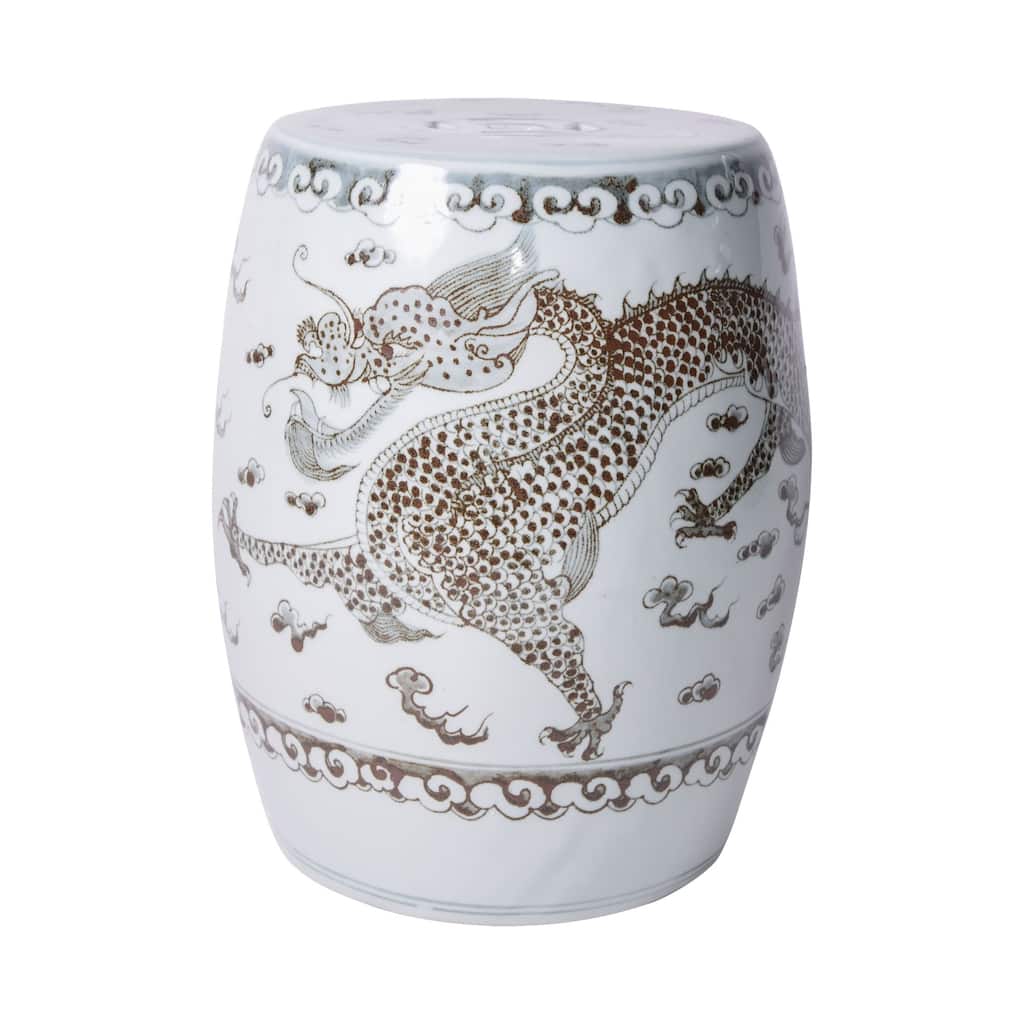 Handmade Hong Wu Dragon Garden Stool