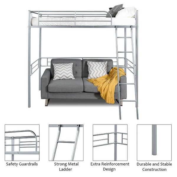 loft single bed frame