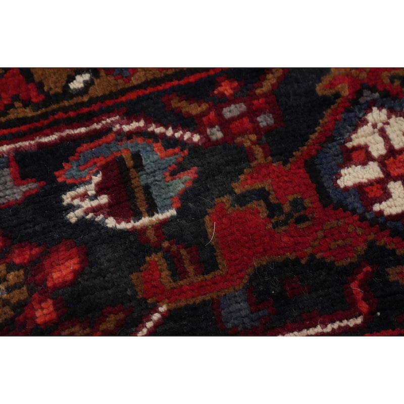 Hand Knotted Oriental 100% Wool Carpet Traditional Medallion Red Heriz Area Rug - 11' 0'' X 8' 5''
