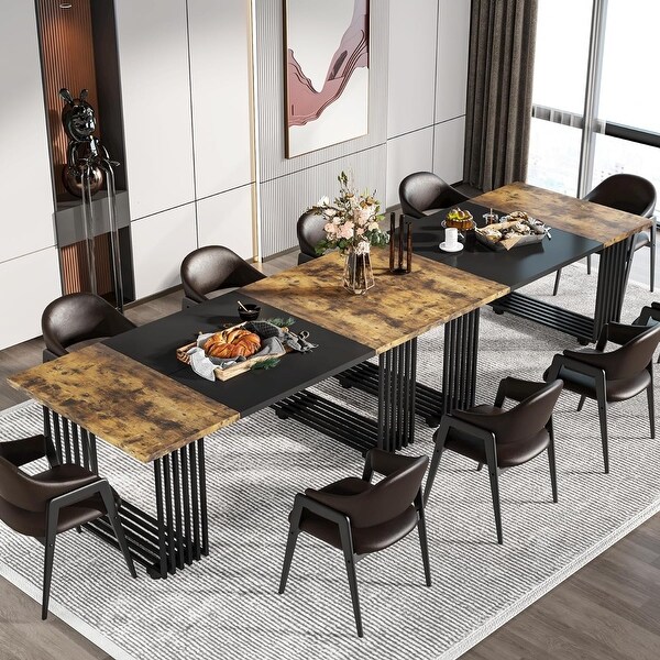 Modern Dining Table for 6-8 People, 70.8 Inches Long White Modern Dining Table for 6-8 People, 70.8 Inches Long White