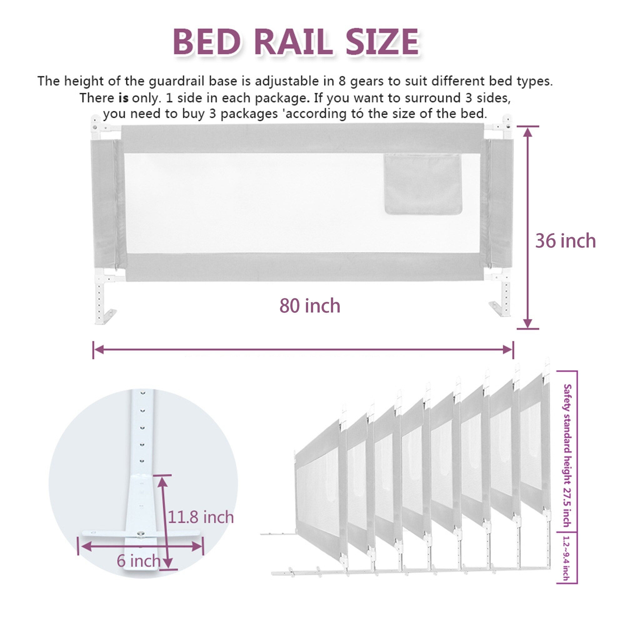 extra tall bed guard