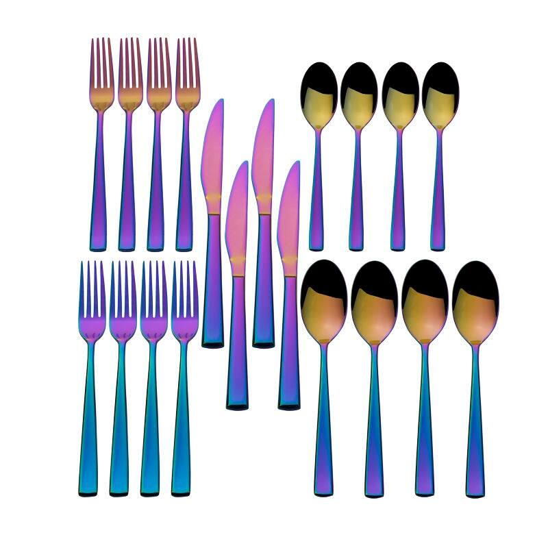 Towle Living 20-Piece Dream Rainbow Flatware Set