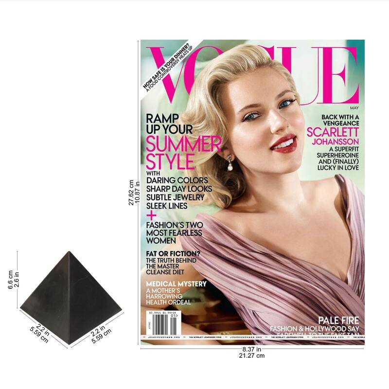 Black Night of Peace and Serenity Artisan Handmade Handsome Onyx Gemstone Art Powerful Symbol Paperweight Gift Pyramid (Peru) - Black