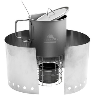 TOAKS Titanium Alcohol Stove Cook System - Outdoor Camping