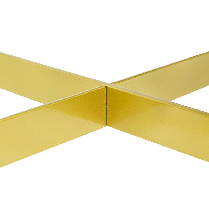 Eliana Round Burl Wood & Metal Side Table by Sevita - 20″ L x 20″ W x 22″ H