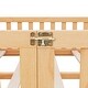 preview thumbnail 9 of 7, Full Size Floor Bed with Door & Fence, Montessori Floor Bed for Kids, Solid Wood Full Bed Frame for Girls Boys, Wood Kids Bed