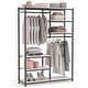 preview thumbnail 8 of 24, Free-Standing Closet Organizer Double Hanging Rod Clothes Garment Racks