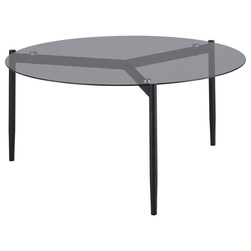 Rosalie Round Coffee And End Table Set Grey