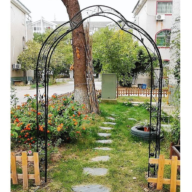 Metal arch trellis suitable for weddings and garden plant climbing