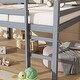 preview thumbnail 45 of 50, Solid Rubberwood Loft Bed Frame with Ladder, Guardrails and Underbed Storage Space - Low Height Design for Kids and Teens