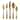 Coccodrillo Bronzo 5-piece Stainless Steel w/PVD Titanium Coating Flatware Set