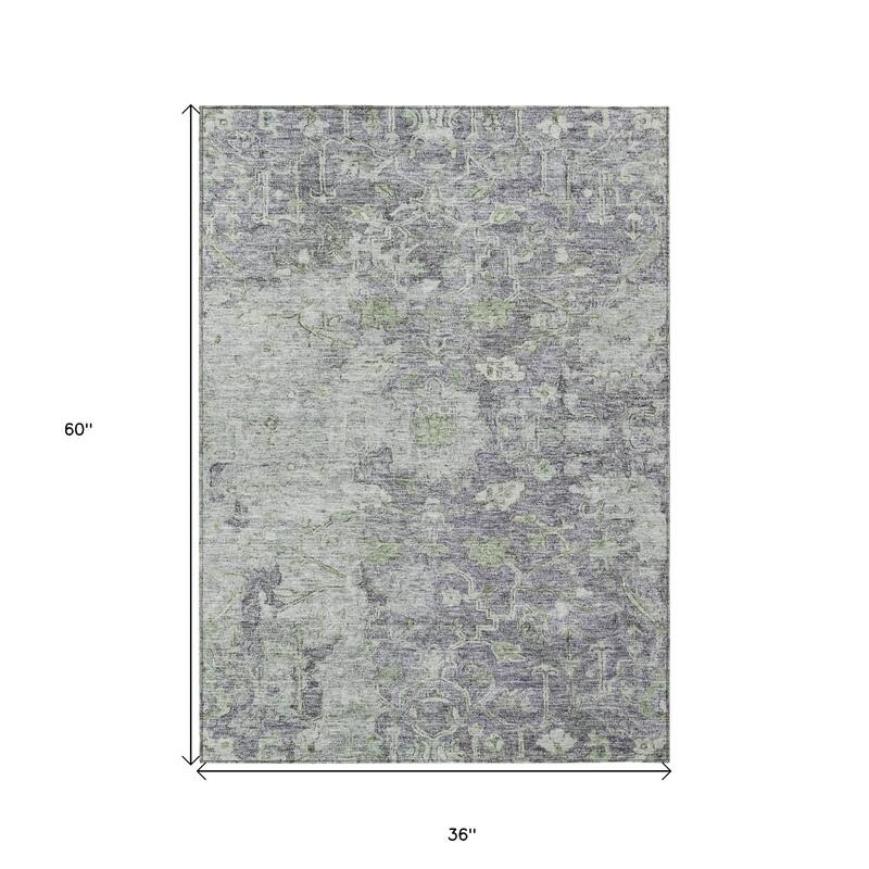 HomeRoots Oriental Traditional Rectangle Outdoor Rug