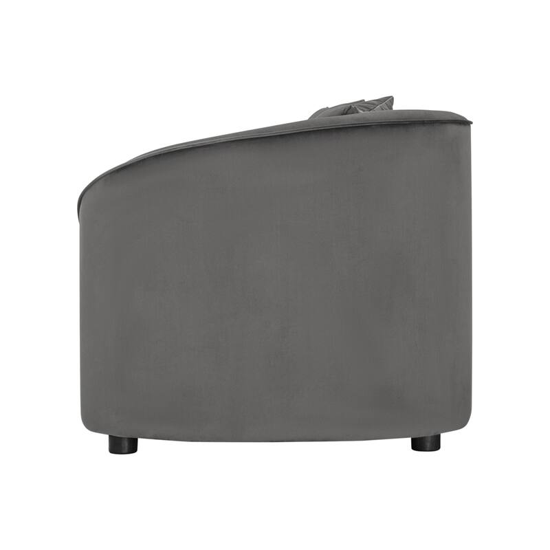 87.25" Velvet 3-Seater Sofa, Ergonomic Support and Solid Frame