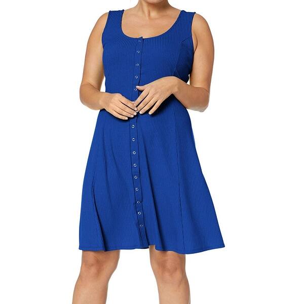 Shop Rebel Wilson X Angels Blue Womens Size 3x Plus Ribbed Sheath Dress Free Shipping On Orders Over 45 Overstock 26985113