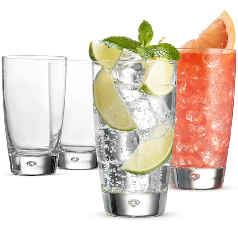 Bormioli Rocco Luna Cooler Glass - 15.25 ounce - Set of 4