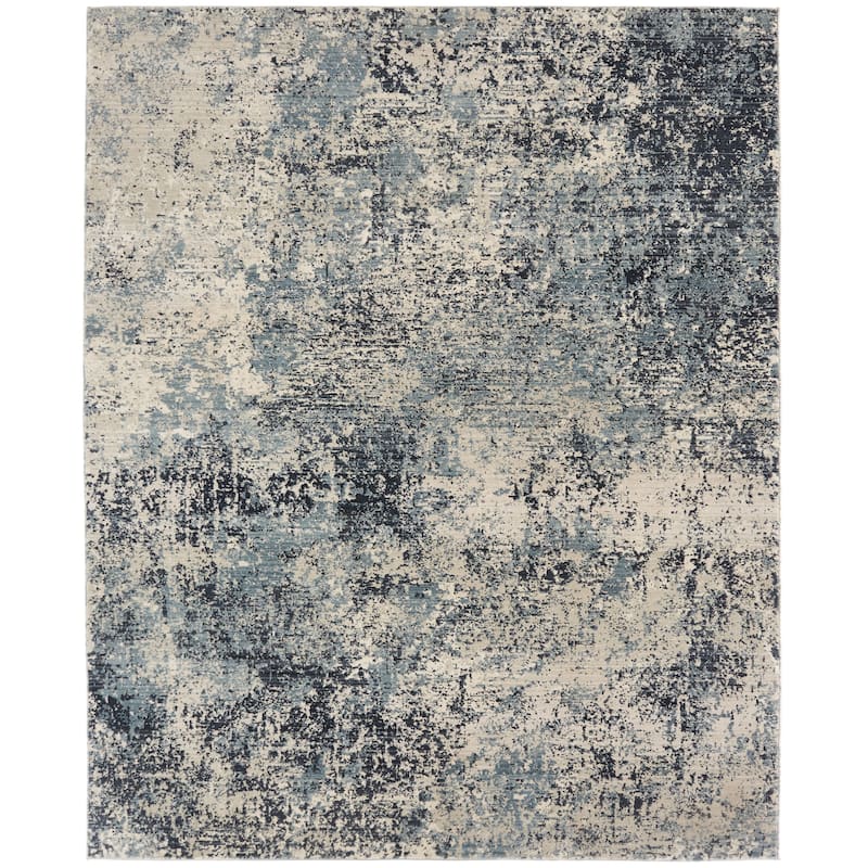 Porch & Den Hoffert Blue Tones Abstract Area Rug