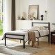 preview thumbnail 2 of 13, Durable Twin Bed Frame with Heavy Duty Metal Construction Noise Free And Functional