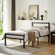 preview thumbnail 15 of 13, Durable Twin Bed Frame with Heavy Duty Metal Construction Noise Free And Functional