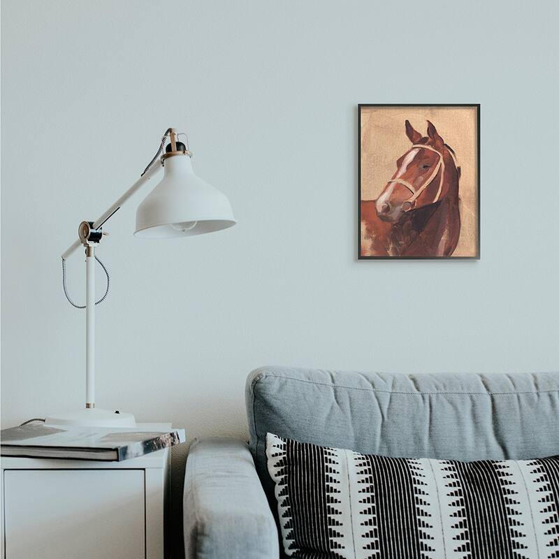 Stupell Southwestern Vintage Horse Equestrian Portrait Framed Wall Art