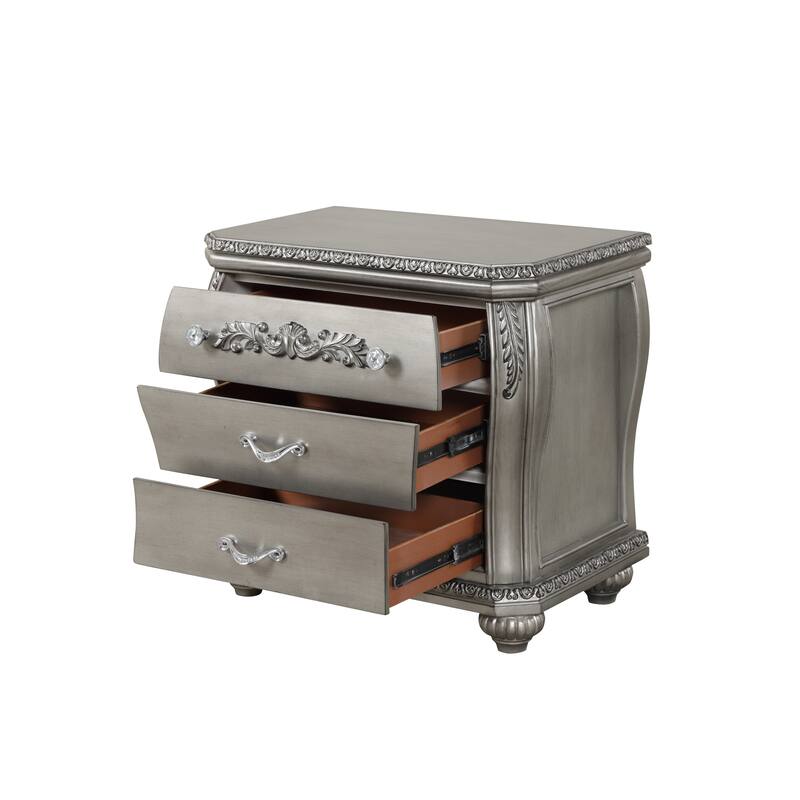 Destiny Traditional Style 3-Drawer Night stand