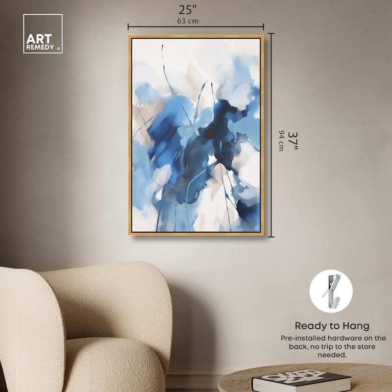 Fleur Bleue I Canvas by Art Remedy
