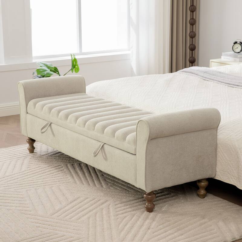 Modern Upholstered Storage Bench