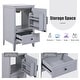 preview thumbnail 14 of 21, 20" Bathroom Vanity with Sink, Bathroom Cabinet with Two Doors, Door Shelf Storage and Adiustable Foot Pads, A Drawer