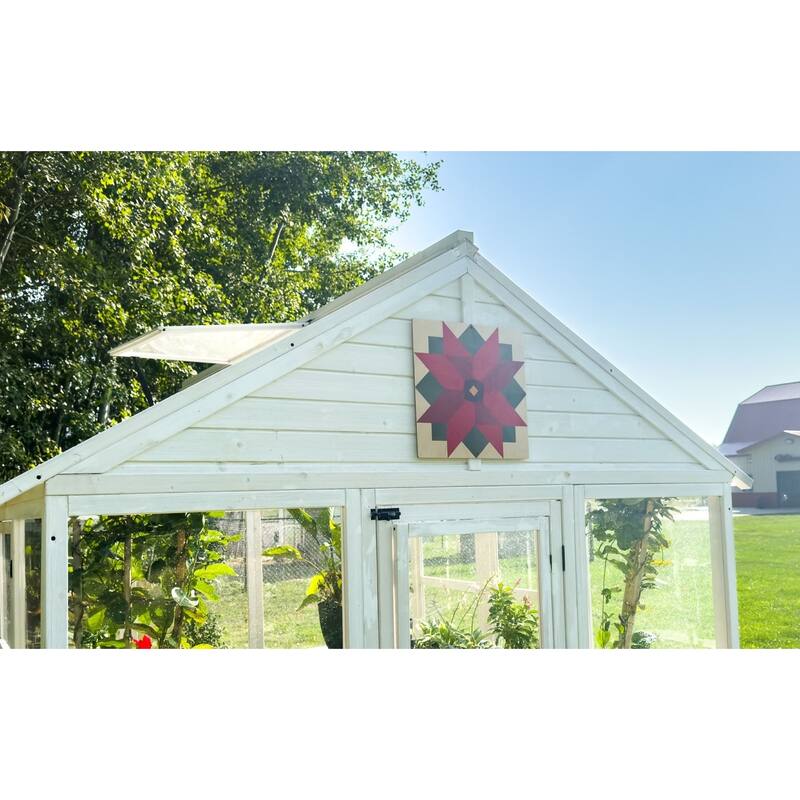 Zylina Greenhouse & Garden Art - Pionsettia Quilt