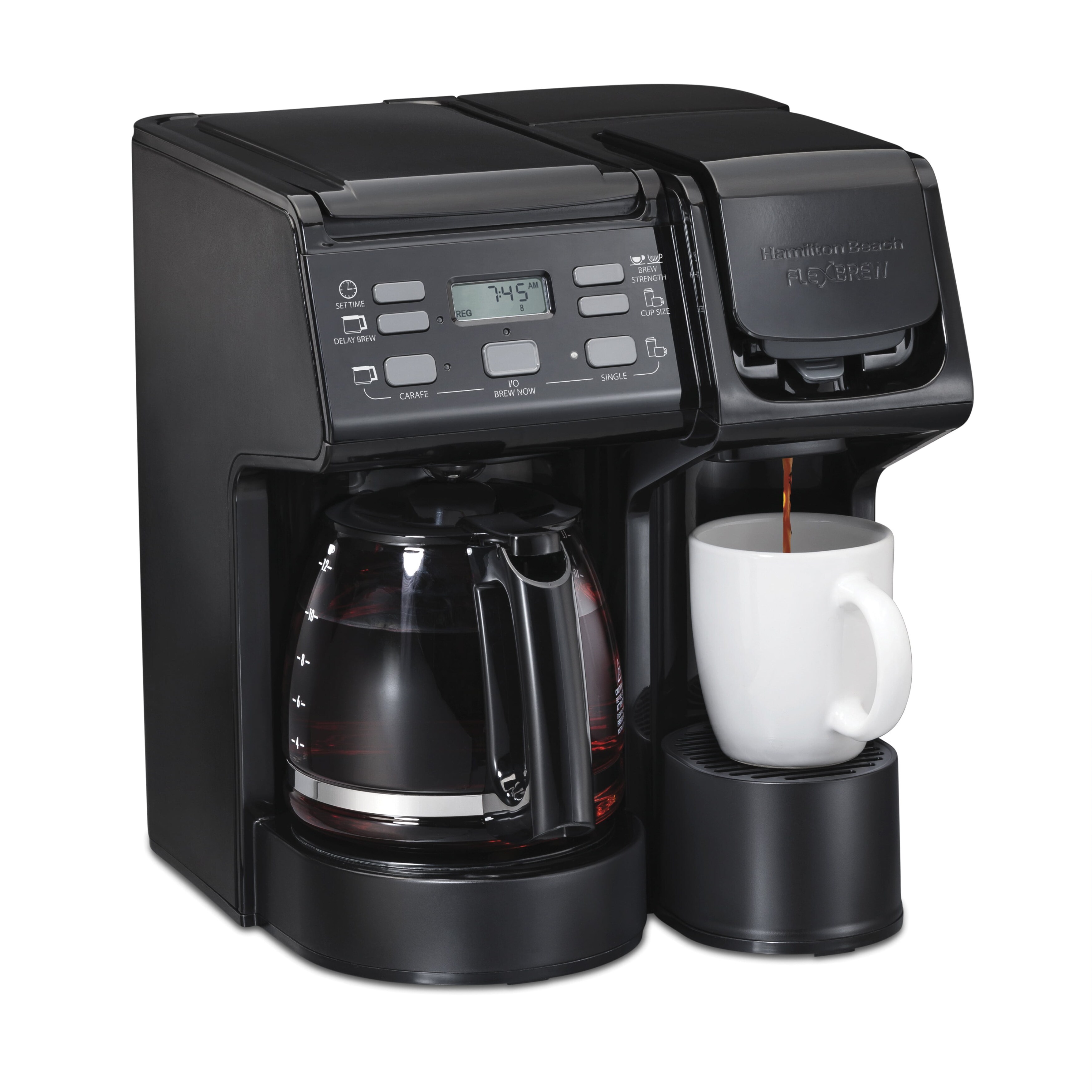 ★coffee FlexBrew Trio Coffee Maker, Single Serve or 12 Cups, Black, 49904