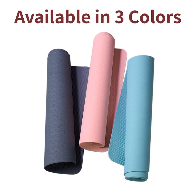 72"x24", Premium TPE Yoga Mat, Non-Slip Design for Fitness