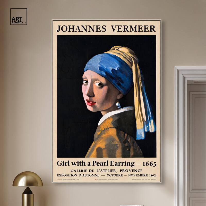 Girl with a Pearl Earring Canvas by Art Remedy