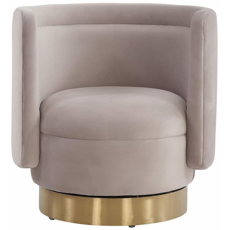 SAFAVIEH Couture Aneeta Swivel Accent Chair - 29.7" W x 27.2" L x 29.7" H - 30Wx27Dx30H