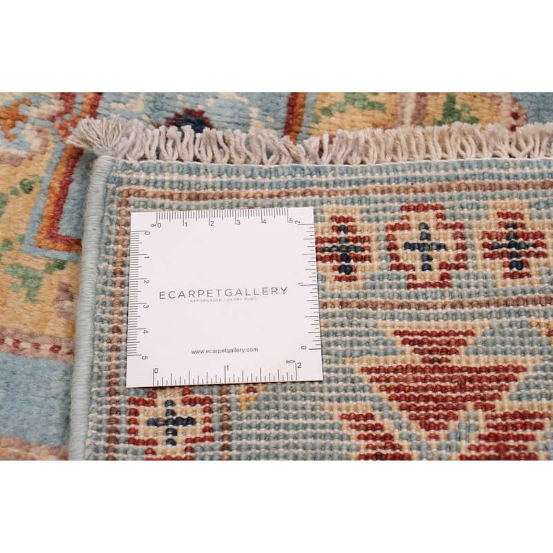 ECARPETGALLERY Hand-knotted Uzbek Ghazni Blue Wool Rug - 3'10 x 6'1