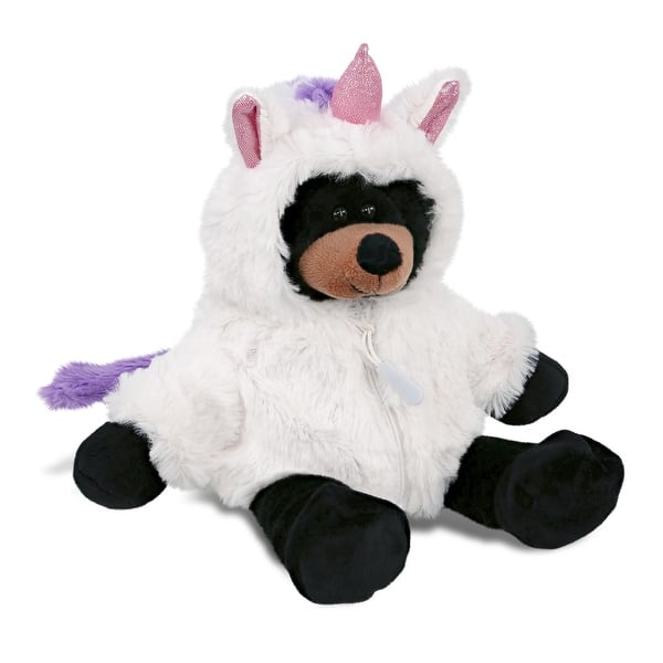 slide 2 of 6, DolliBu Long Leg Black Bear Unicorn Plush Stuffed Animal with Outfit - 10.5 inches