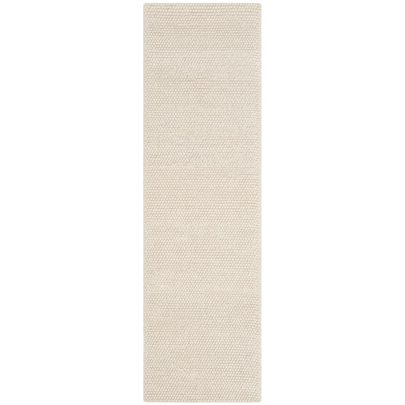 SAFAVIEH Handmade Natura Gerta Wool Rug - 2'3" x 16' Runner - Ivory - Runner