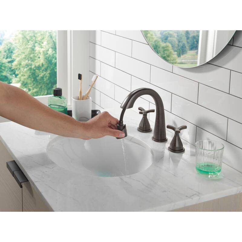 Delta 357756-PD-DST Stryke 1.2 GPM Widespread Bathroom Faucet with